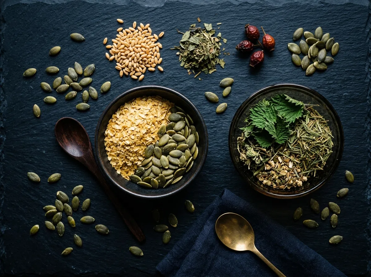 Natuurlijke ingrediënten zoals pompoenzaad en zink voor zink selenium supplement urologisch comfort